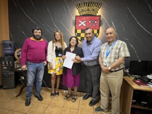 Firma de convenio GORE y Club Adulto Mayor El Huachi